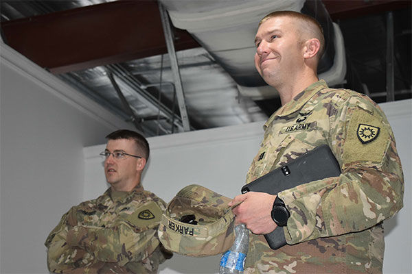SERVING STRONG: Parker brothers